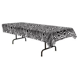 12 Pieces Zebra Print Tablecover - Table Cloth
