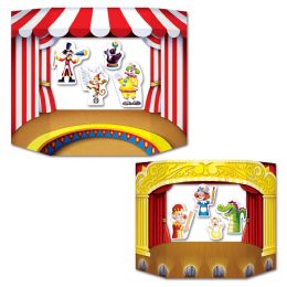 6 Pieces Puppet Show Theater Photo Prop - Hanging Decorations & Cut Out