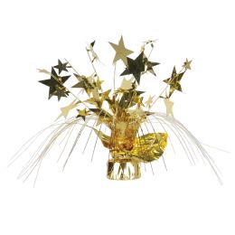 12 Wholesale Star Gleam 'n Spray Centerpiece Gold