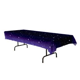 12 Wholesale Starry Night Tablecover Plastic