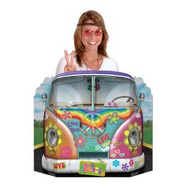 6 Pieces Hippie Bus Photo Prop - Photo Prop Accessories & Door Cover