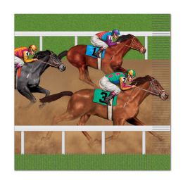 12 Wholesale Horse Racing Luncheon Napkins (2-Ply)