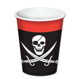 12 Pieces Pirate Beverage Cups - Party Paper Goods
