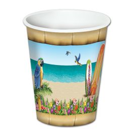 12 Pieces Paradise Beverage Cups - Party Paper Goods
