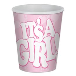 12 Wholesale It's A Girl! Beverage Cups Hot & Cold Use