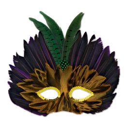 12 Pieces Mardi Gras Mask - Party Hats & Tiara