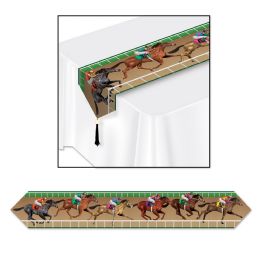 12 Pieces Printed Horse Racing Table Runner - Table Cloth