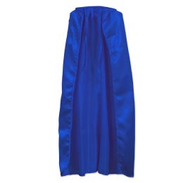 12 Wholesale Fabric Cape Blue; StrinG-Tie Closure