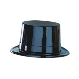 24 Pieces Black Plastic Topper - Party Hats & Tiara