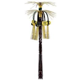 12 Pieces New Year Cascade Hanging Column Black & Gold - Hanging Decorations & Cut Out
