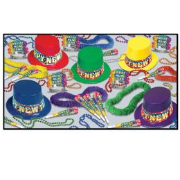 Rainbow Blast Asst For 50 - Party Accessory Sets