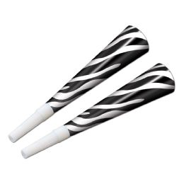 100 Wholesale Zebra Print Horns