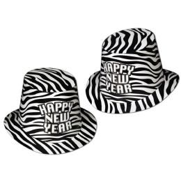 25 Pieces Zebra Print HI-Hat One Size Fits Most - Party Hats & Tiara