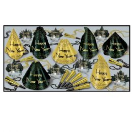 Sparkling Gold Asst For 50 - Party Accessory Sets