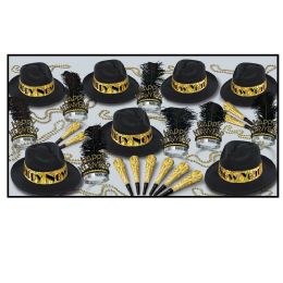 Swingin' Gold Asst For 50 - Party Accessory Sets