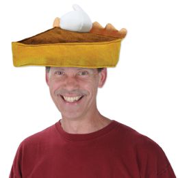 6 Pieces Plush Pumpkin Pie Hat - Party Hats & Tiara