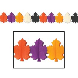 12 Pieces Designer Fall Leaf Garland - Hanging Decorations & Cut Out