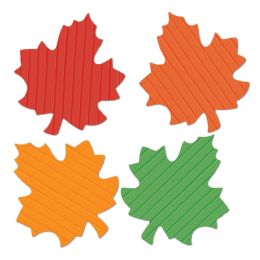 24 Pieces Tissue Autumn Leaves - Hanging Decorations & Cut Out
