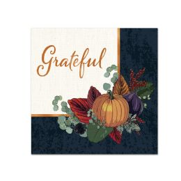 12 Wholesale Fall Thanksgiving Beverage Napkins (2-Ply); Not Microwave Safe