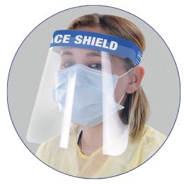 50 Pieces Deluxe Face Shield - Stitched - Personal Care Items