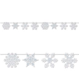 12 Bulk Snowflake Streamer
