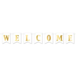 12 Pieces Foil Welcome Streamer Assembly Required - Party Banners