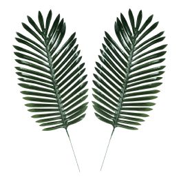 6 Pieces Fabric Fern Palm Leaves Polyester - Party Novelties