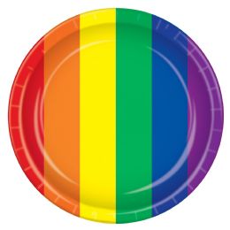 12 Wholesale Rainbow Plates
