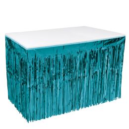 6 Wholesale Pkgd 1-Ply Metallic Table Skirting