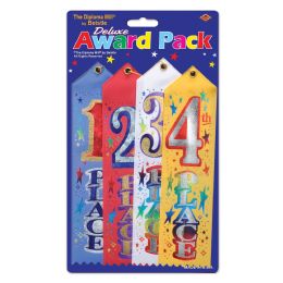6 Pieces 1st/2nd/3rd/4th Place Award Pack Ribbons - Bows & Ribbons