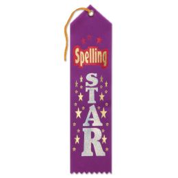 6 Wholesale Spelling Star Award Ribbon