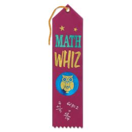 6 Pieces Math Whiz Award Ribbon - Bows & Ribbons