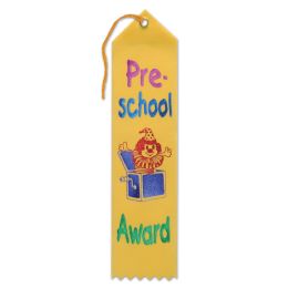 6 Pieces Pre-School Award Ribbon - Bows & Ribbons
