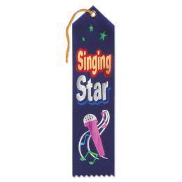 6 Pieces Singing Star Award Ribbon - Bows & Ribbons