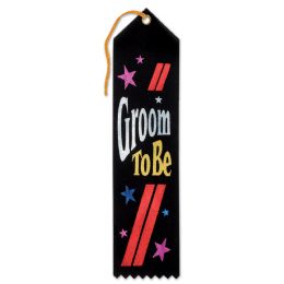 6 Pieces Groom To Be Award Ribbon - Bows & Ribbons
