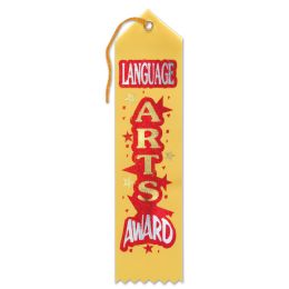 6 Pieces Language Arts Award Ribbon - Bows & Ribbons