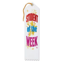 6 Wholesale Student Of The Week Award Ribbon