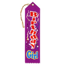 6 Pieces Birthday Girl Award Ribbon - Bows & Ribbons