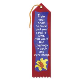 6 Pieces Train Your Heart To Smile Ribbon - Bows & Ribbons