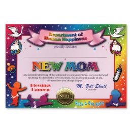 6 Pieces New Mom Certificate - Party Novelties