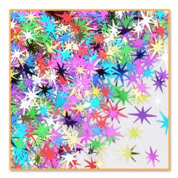 6 Pieces Multi-Color Starbursts Confetti - Streamers & Confetti