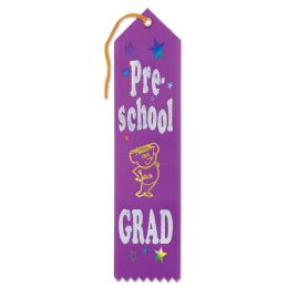 6 Pieces Pre-School Grad Award Ribbon - Bows & Ribbons