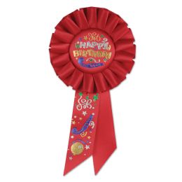 6 Pieces Happy Birthday Rosette - Bows & Ribbons