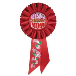 216 Wholesale World's Best Mom Rosette