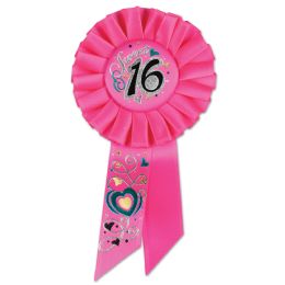 6 Pieces Sweet 16 Rosette - Bows & Ribbons