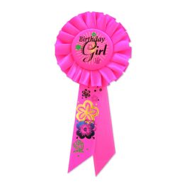 6 Pieces Birthday Girl Rosette - Bows & Ribbons