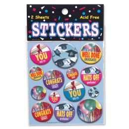6 Pieces You Did It! Graduation Stickers - Stickers