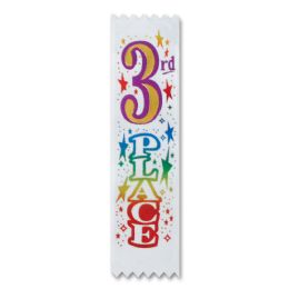 10 Pieces  3rd  Place Value Pack Ribbons - Bows & Ribbons