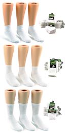 180 Pairs Children's Athletic Socks Combo - White - Size 6-8 - Boys Crew Sock