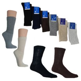 36 Wholesale Knit Crew Diabetic Socks - Custom Assortment